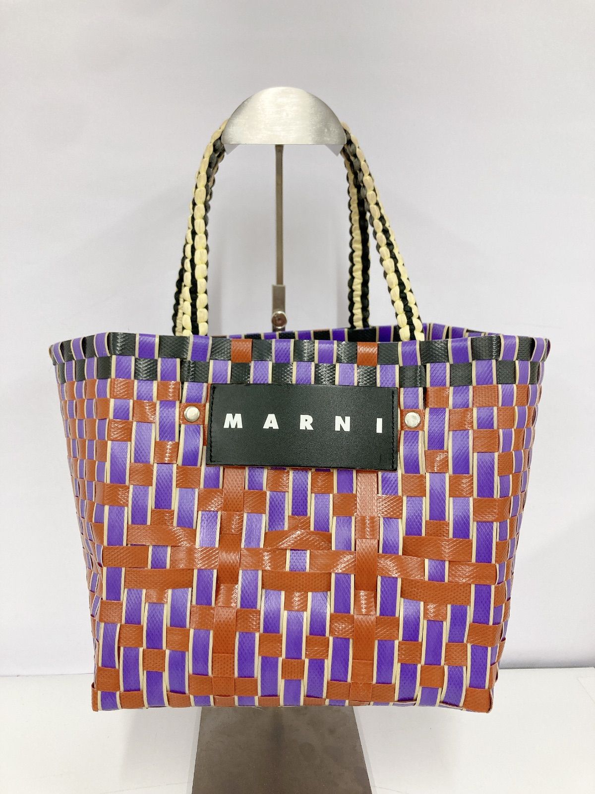 ＃MARNI カゴバッグ 内側シミあり バッグ 2