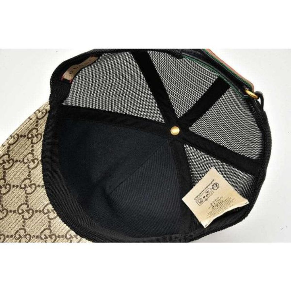 グッチ GUCCI GGスプリーム タイガー ベースボールキャップ メッシュ M