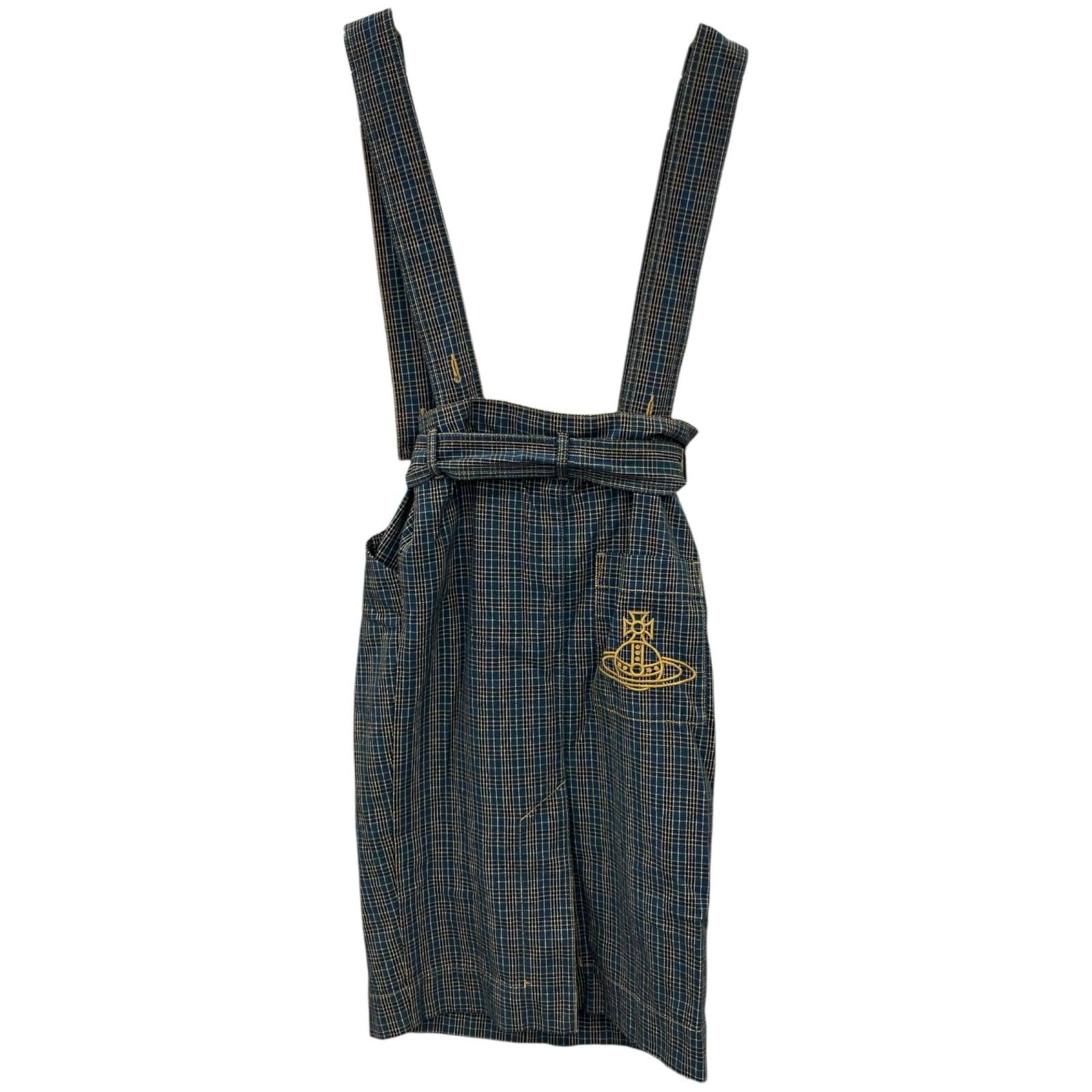 186005 現状品 Vivienne Westwood ヴィヴィアンウエストウッド Vivienne Westwood スカート ブルー チェック柄 レディース