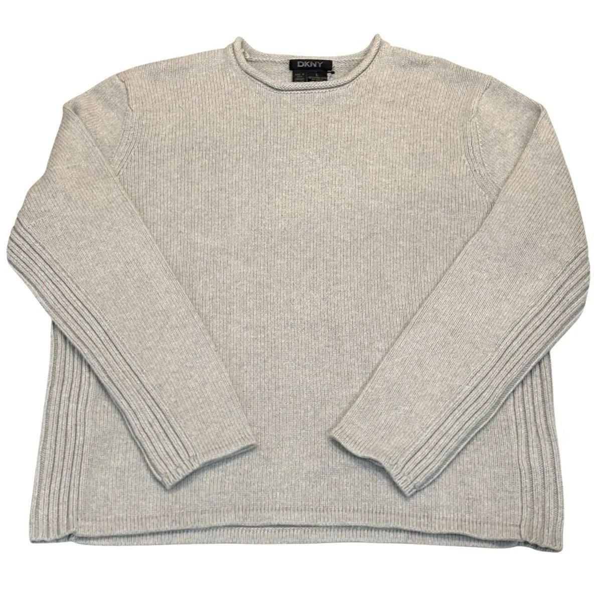 00s DKNY ROLL NECK COTTON KNIT ロールネックコットンニットセーター 