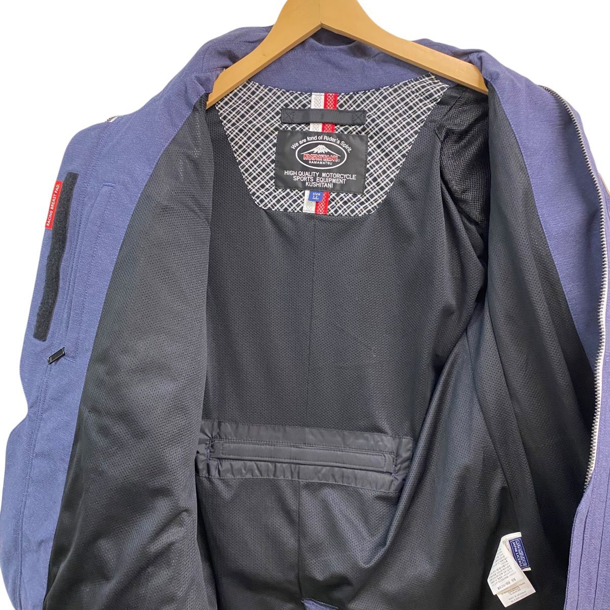 美品】 KUSHITANI クシタニ K-2391 アーカナジャケット ネイビー 美品】 KUSHITANI クシタニ K-2391 アーカナジャケット ネイビー