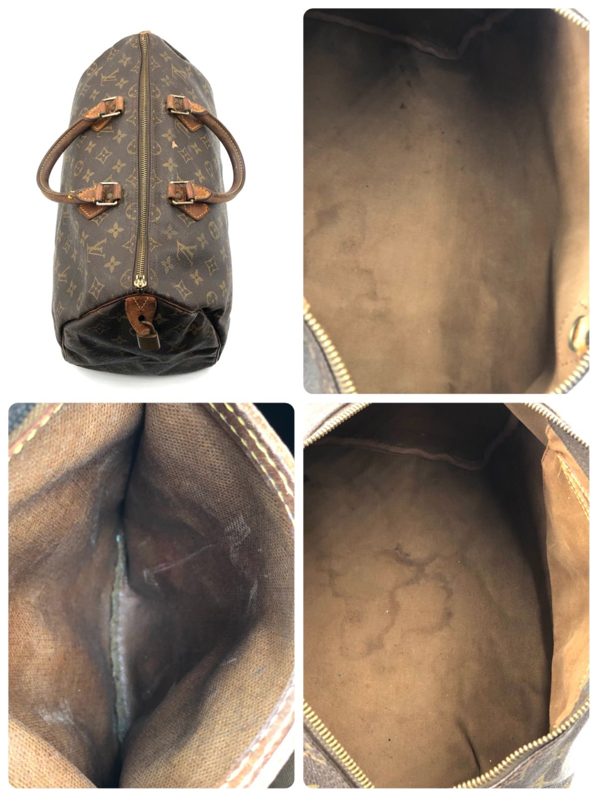 □鑑定済み□LOUIS VUITTON ルイヴィトン モノグラム スピーディ35