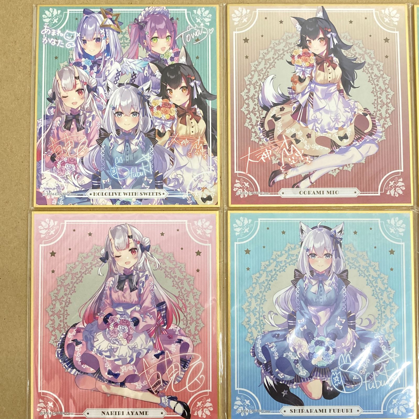 【超安い】 広店】ミニ色紙 ホロライブ コンプリートセット 全6種 その他