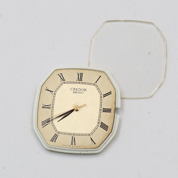 セイコー クレドール Cal.5931A ムーブメントのみ 風防付 QZ ベージュ/シルバー文字盤 レディース腕時計用 TKD 2000000 NSK