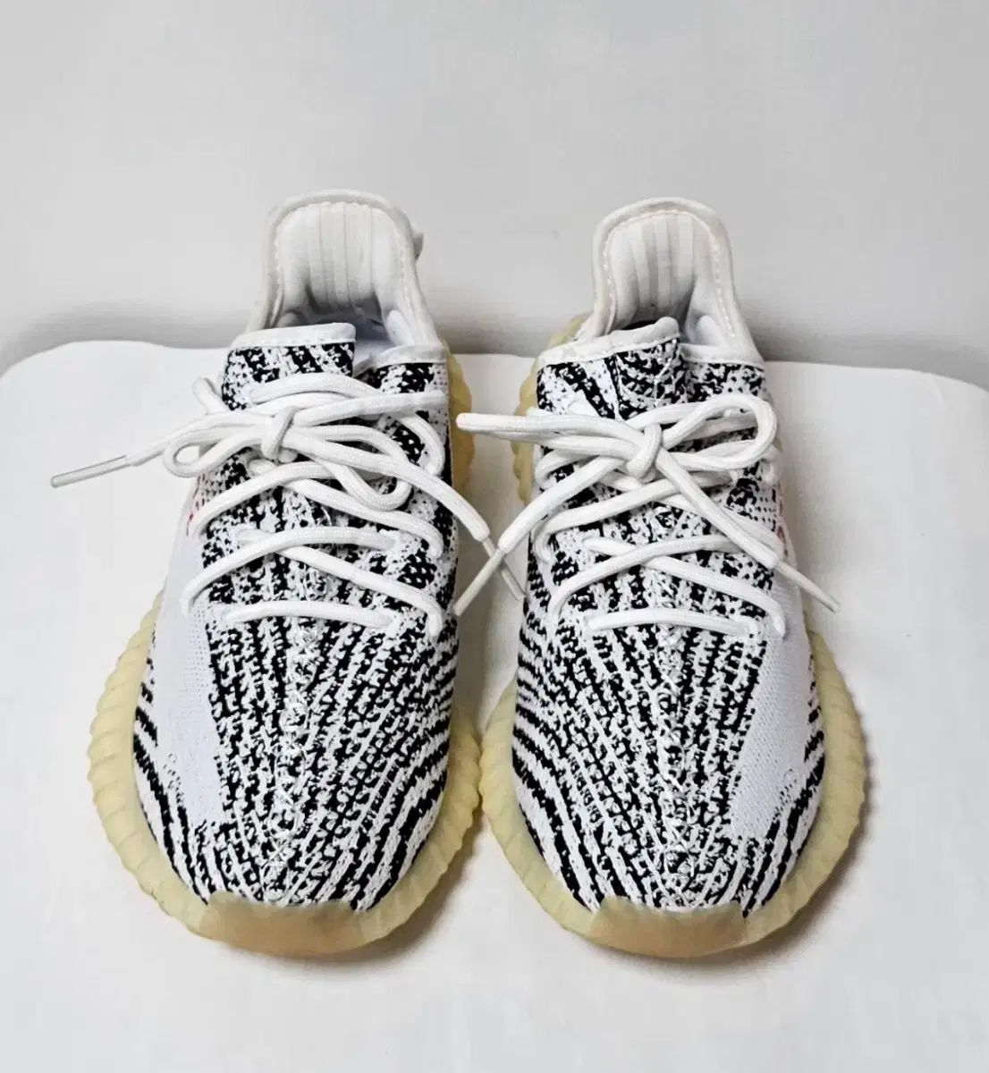 adidas アディダス イージーブースト 350 V2 ゼブラ 250mm