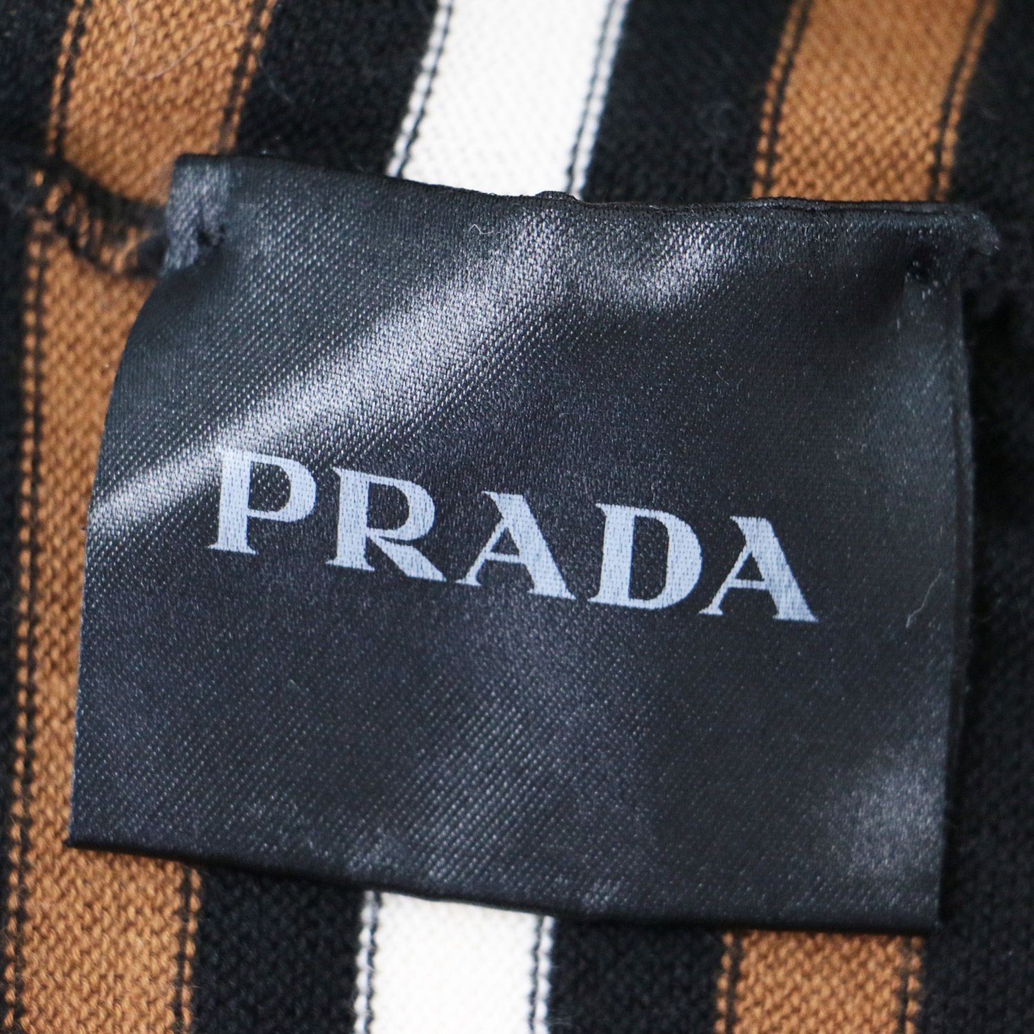 PRADA プラダ ニット トップス ブラウン系 38 M 半袖 サマーニット