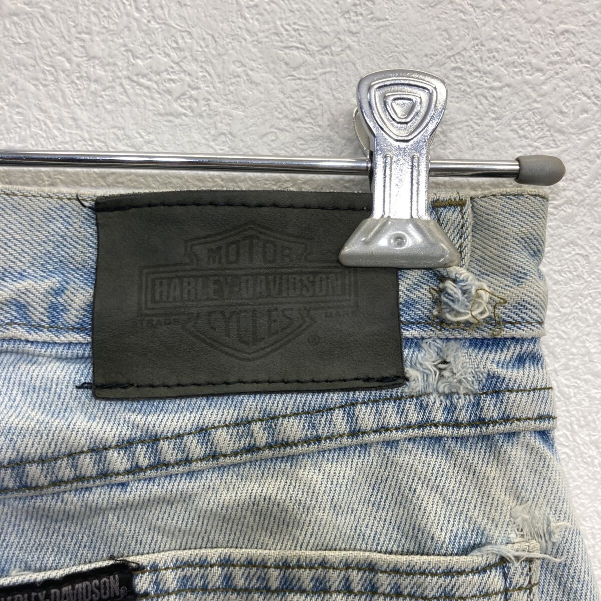 HARLEY-DAVIDSON デニムパンツ W30 ライトブルー ハーレーダビッドソン 