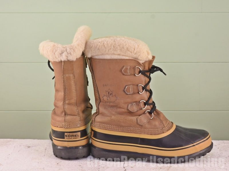 カナダ製 ソレル SOREL ビンテージ スノーブーツ 茶 ブラウン メンズ 8 26cm Z167