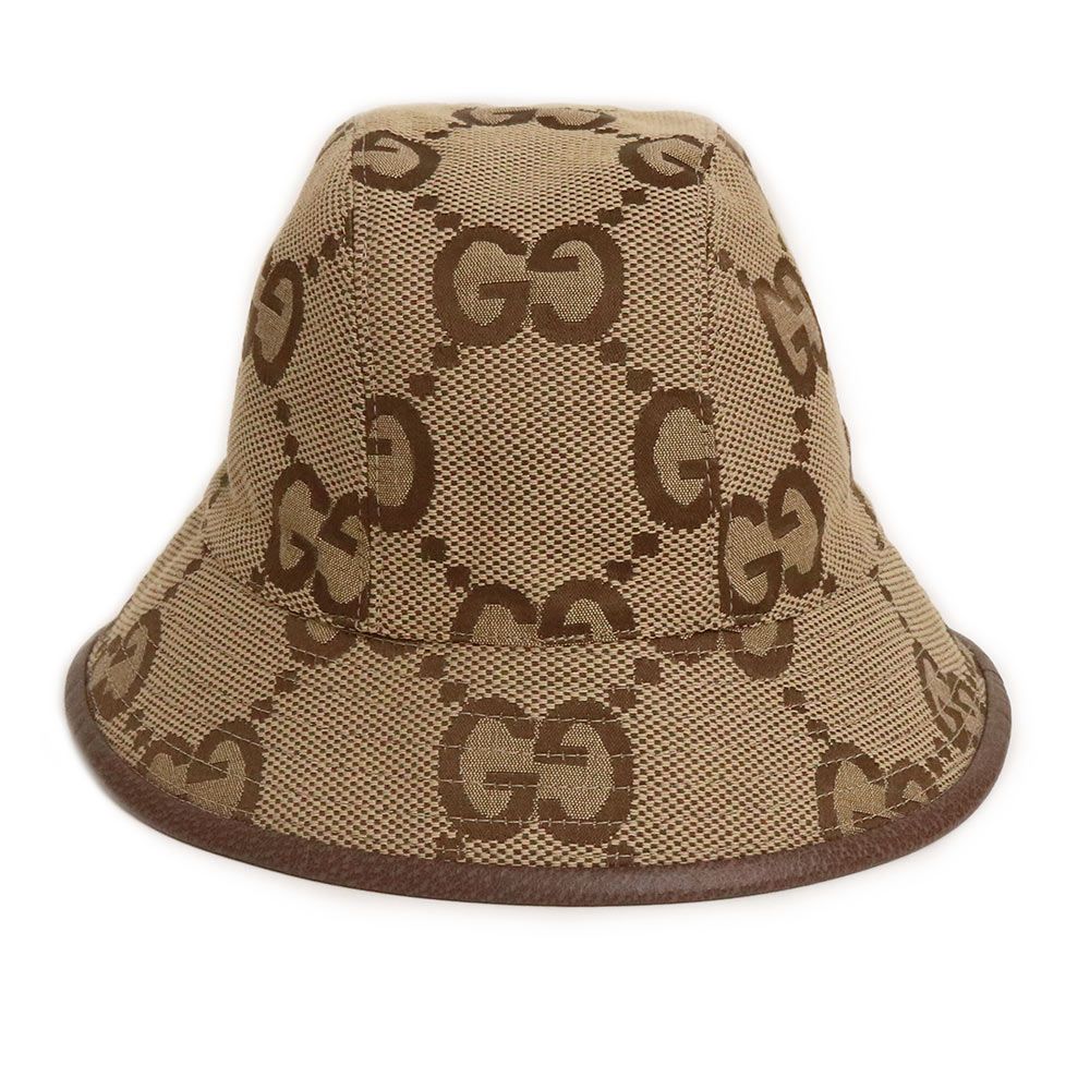 グッチ ジャンボ GG バケットハット 帽子 M #57cm GGキャンバス