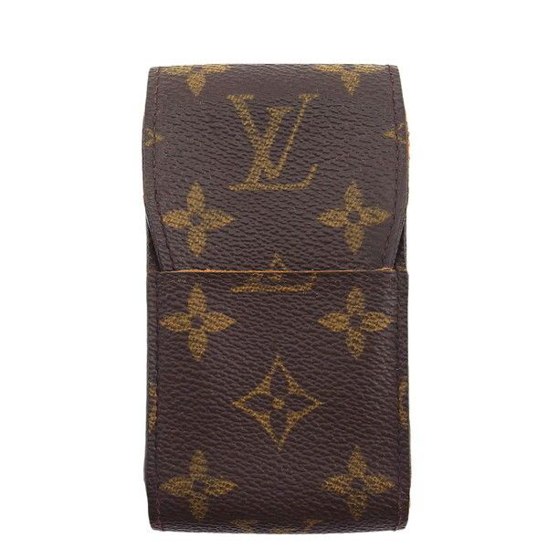 ルイ ヴィトン LOUIS VUITTON シガレットケース モノグラム ブラウン×ベージュ レディース