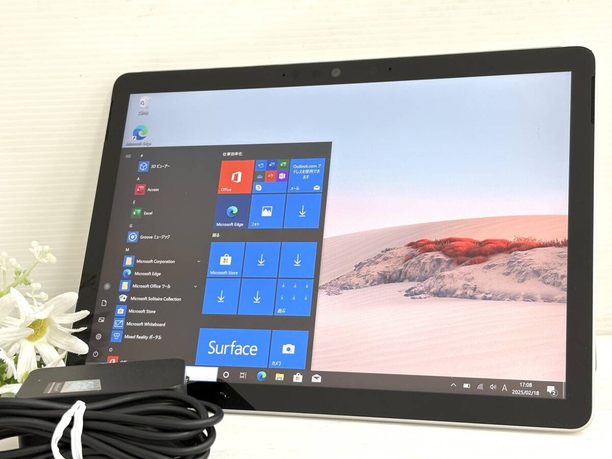 【良品 SIMフリー】Microsoft SURFACE GO2 model:1927『Core M3(8100Y) 1.1Ghz/RAM:8GB/SSD:128GB』 10.5インチ Win10 動作品