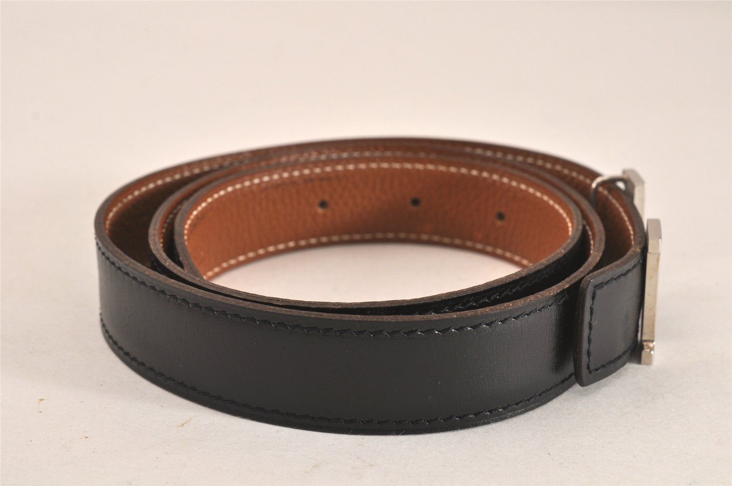 エルメス ヴィンテージ レザーベルト 75cm ゴールド金具 HERMES エルメス 腕時計用 純正 替えストラップ ベルト A刻印