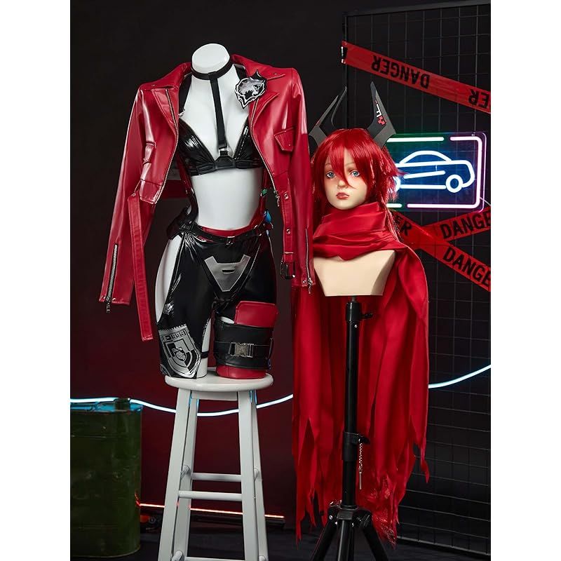 在庫 Miccostumes レディース 大人 アニメ ゲーム 女神風 美少女風 かわいい キュート 萌え かっこいい コスチューム コスプレ コス 長袖 レッドフード パンツ 仮装 変身 変装 衣装セット XL 0