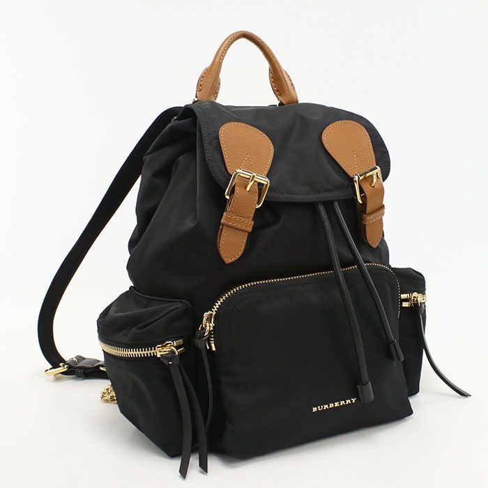 BURBURRY バックパック リュック ナイロン×本革　ピンク　A4 パイソン 本革 リュック 軽い 全8色 おしゃれ 小さめ 軽量 軽い