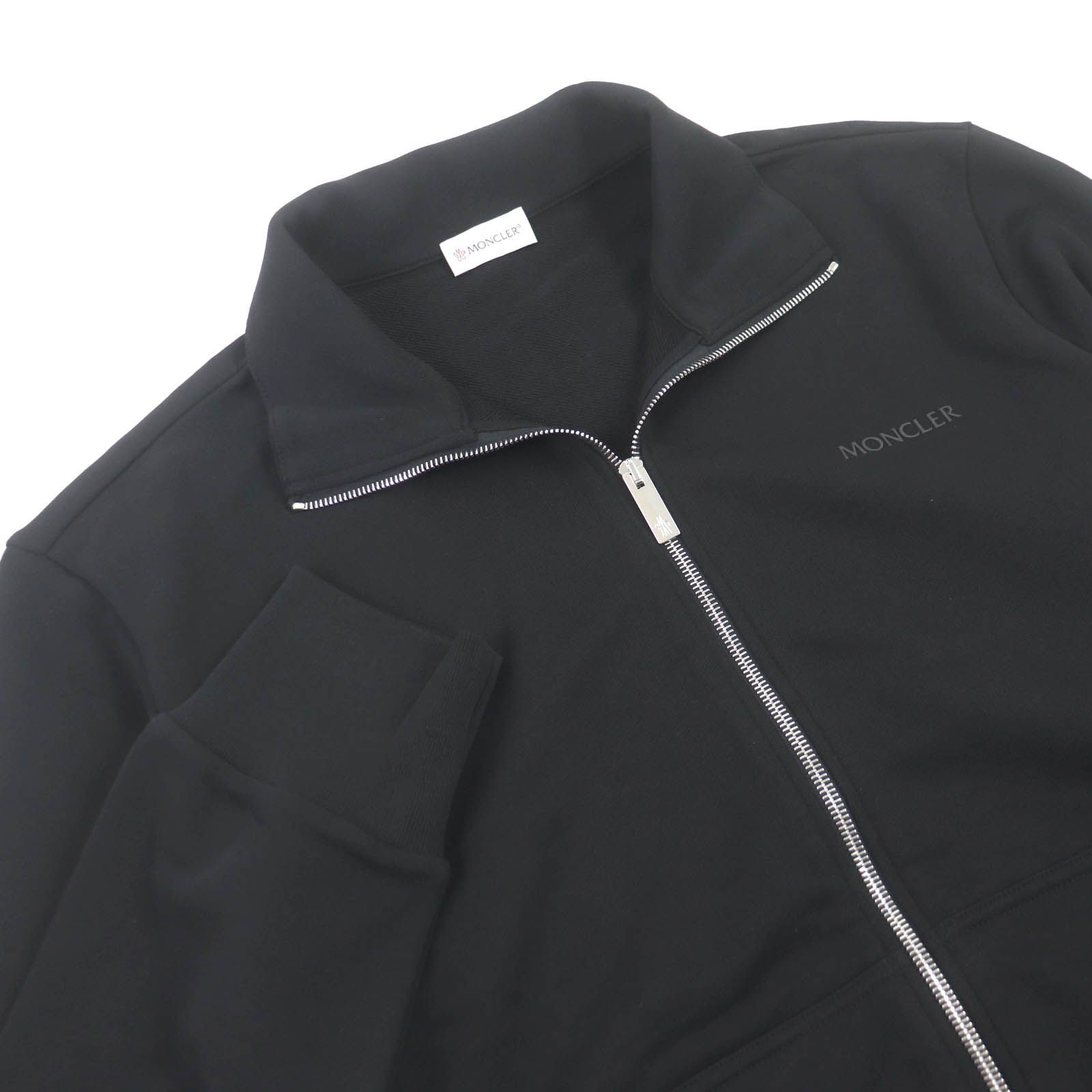 極美品□MONCLER モンクレール 2023年製 MAGLIA APERTA CON ZIP コットン ジャージ ブルゾン トラックジャケット  ブラック XL 正規品 メンズ - メルカリ