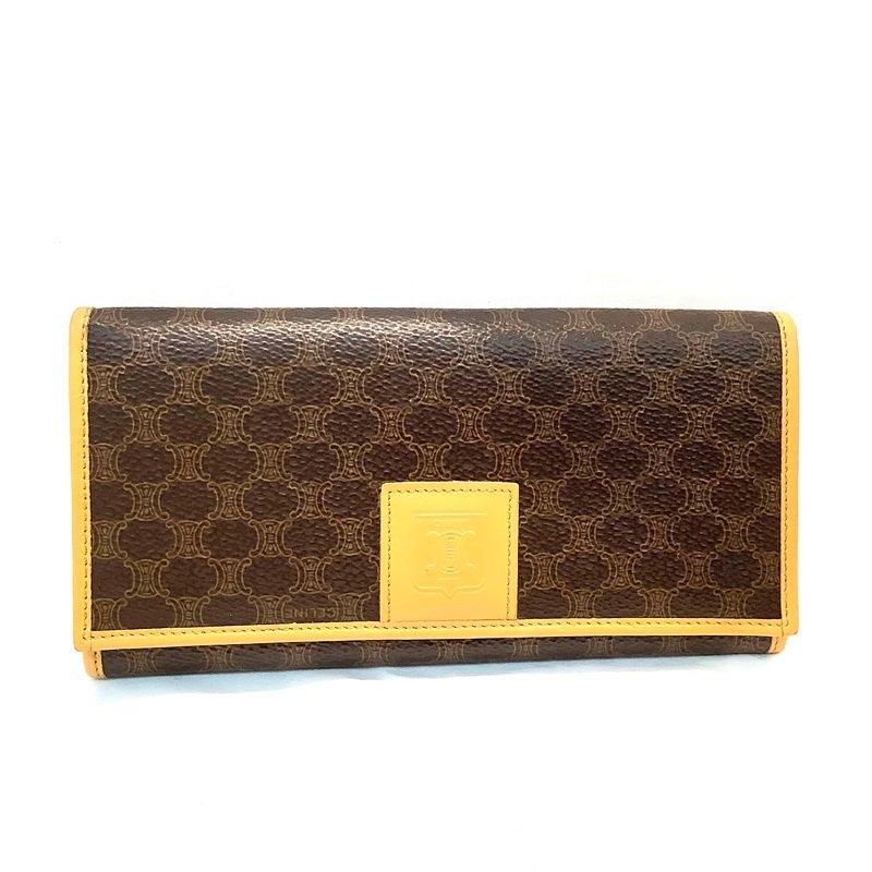 【現行品】セリーヌ オリガミ フラップウォレット マカダム PVC ロゴ刻印 楽天市場】【財布】CELINE セリーヌ マカダム柄 がま口長財布