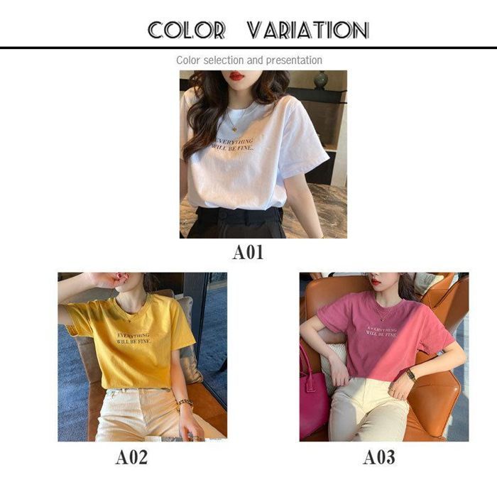 Tシャツ レディース 未使用 春 夏 トップス 涼しい 半袖 文字 t