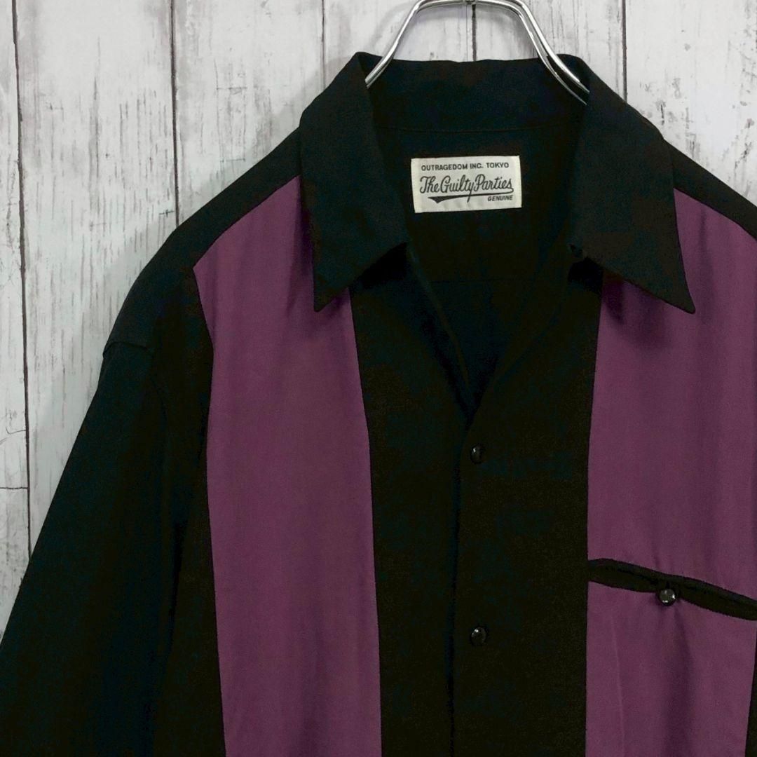 ワコマリア 長袖シャツ L オープンカラー スクエアカット