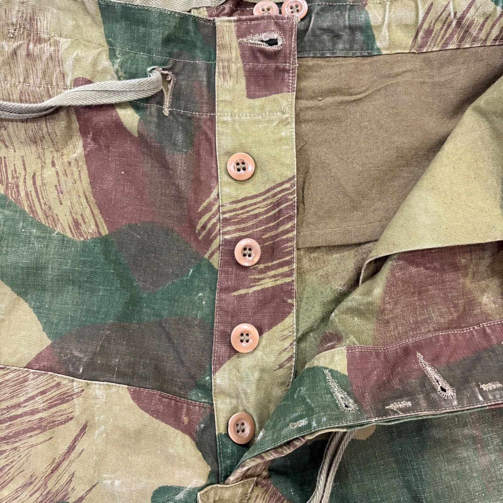Military】50s Belgian Military Brush Stroke Camo W〜38 L29.5 