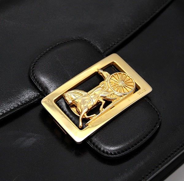 CELINE/セリーヌ】 馬車金具 ヴィンテージ ワンショルダー ショルダー CELINE/セリーヌ】 馬車金具 ヴィンテージ ワンショルダー ショルダー