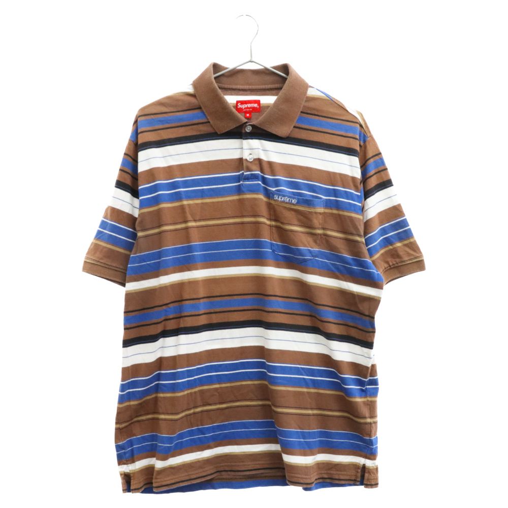 SUPREME (シュプリーム) 23SS Multi Stripe Polo マルチストライプ柄 
