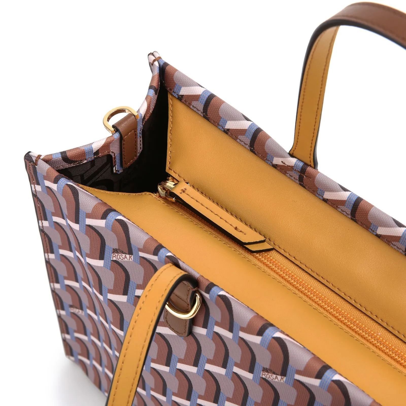 5】ROSA.K CABAS MONOGRAM DAY TOTE BAG CAMEL sizeLL - メルカリ