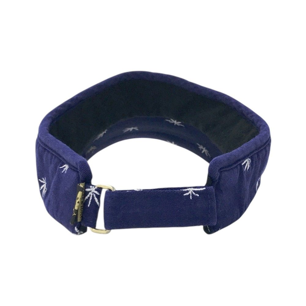 使用1回 MARK-LONA マークアンドロナ サンバイザー カンナビス ブルー系 S 240101493460 ゴルフウェア ストスト 【セール】