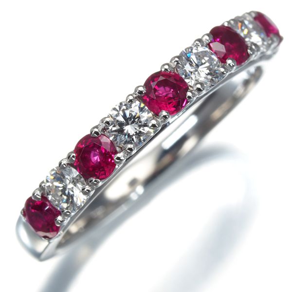 pt900 ルビー ダイヤモンドリング 13号 TASAKI タサキ リング ルビー ダイヤ ダイヤモンド 0.33ct 13号