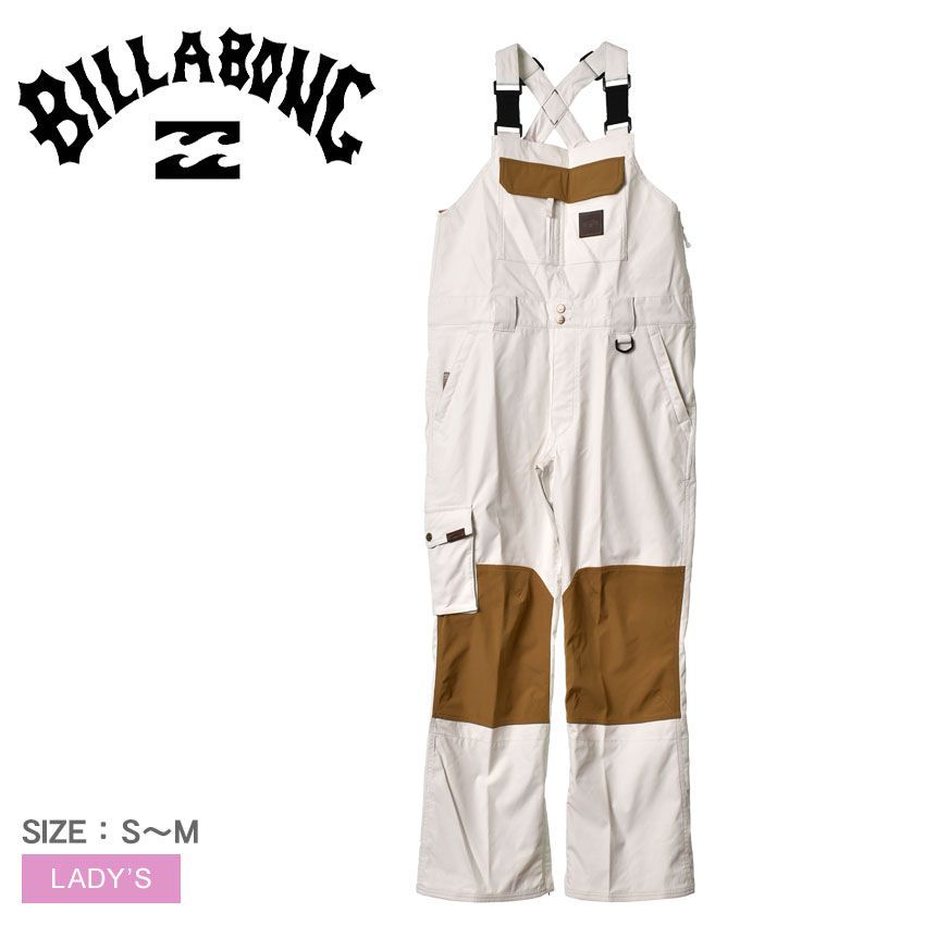 ビラボン スノーパンツ BC01L703 レディース LIGHT SHELL BIB BILLABONG カラー:ホワイト 品番：24470585