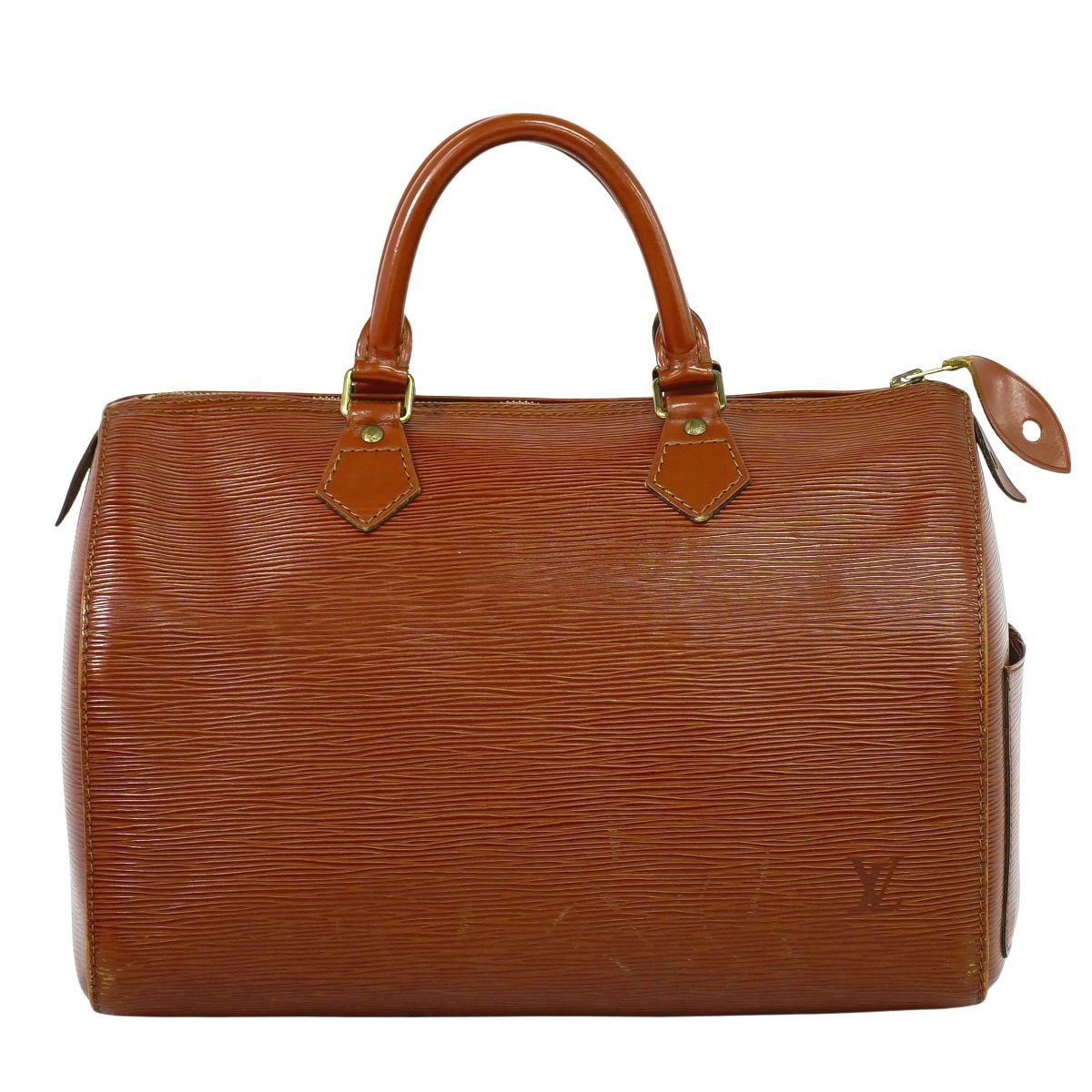 本物 ルイヴィトン LOUIS VUITTON LV スピーディ 30 エピ レザー ミニ ボストンバッグ ハンドバッグ ケニアブラウン M43003 ビトン バッグ フォロー割