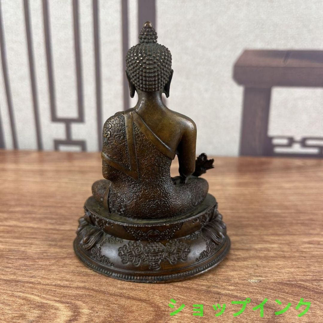 薬師様 仏像 銅器 開運 風水 重厚 極細工 装飾品 工芸品 美術品 置物 銅像 仏像 薬王菩薩仏仏像 開運 風水 装飾品 工芸品 置物 - メルカリ