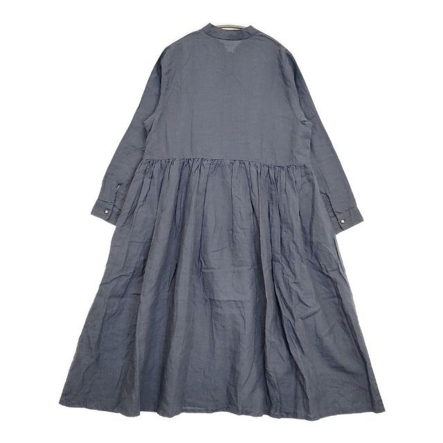nest Robe 後染めリネンドレス High thread count linen classy dress 01191-1097 ワンピース ブルー レディース ネストローブ 5-1001M∞