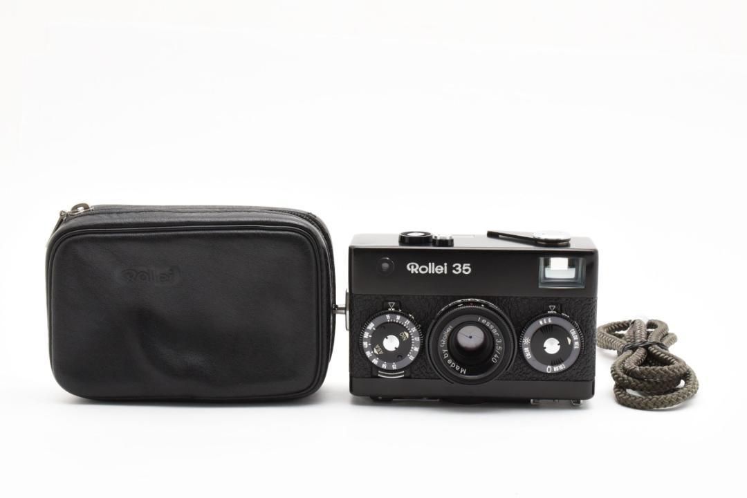 282】美品 シャッターOK Rollei ローライ 35 Tessar 3.5 40mm ブラック 