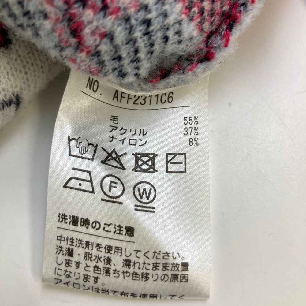 サイズ：L AND PER SE アンパスィ ニット セーター 総柄 ピンク系