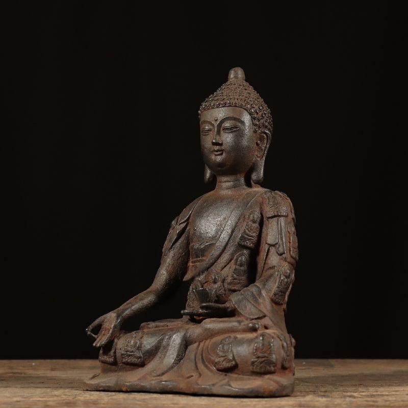 鉄器 鉄仏 千衣仏 釈迦牟尼仏坐像 仏教美術 工芸品 置物 - メルカリ