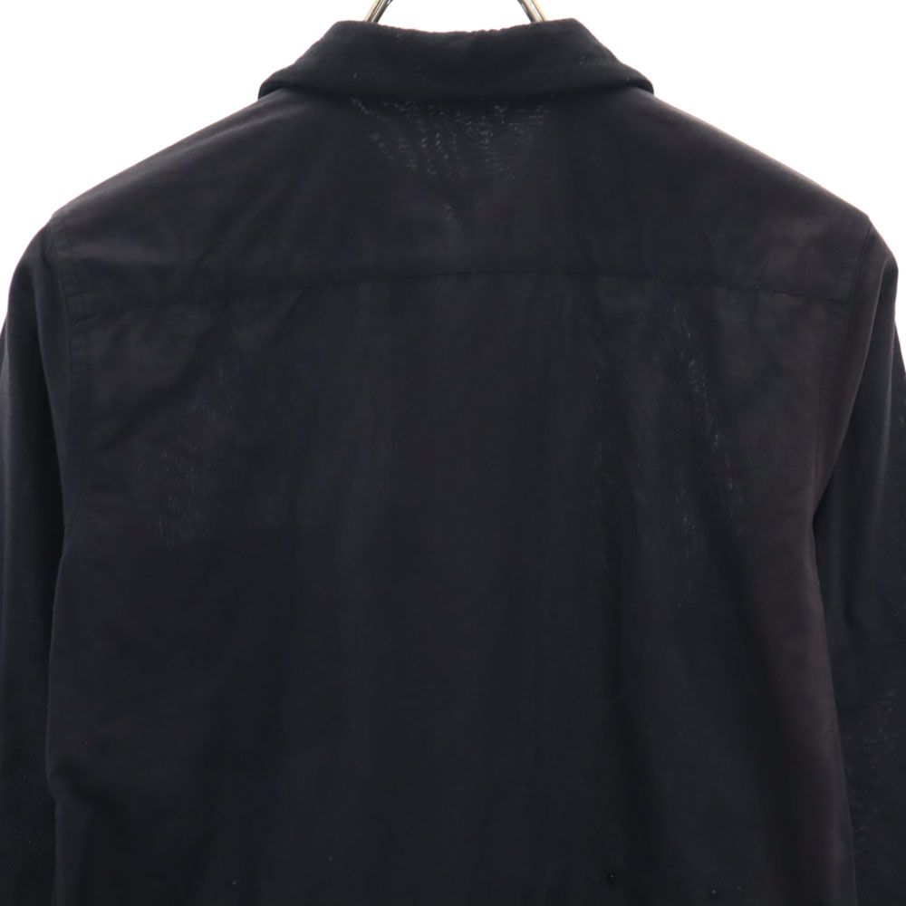 コムデギャルソン 00s 2000年 日本製 花柄刺繍 長袖 シャツ M ブラック  