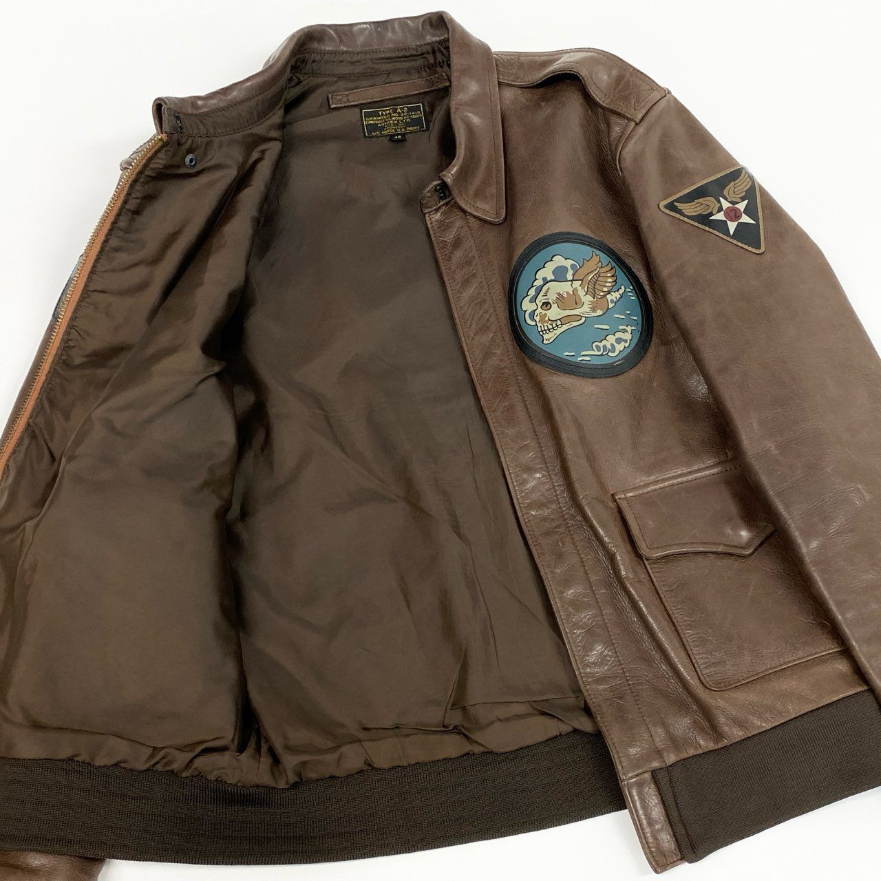 16j20 AVIREX アヴィレックス A-2 FLYING SKULL フライングスカル