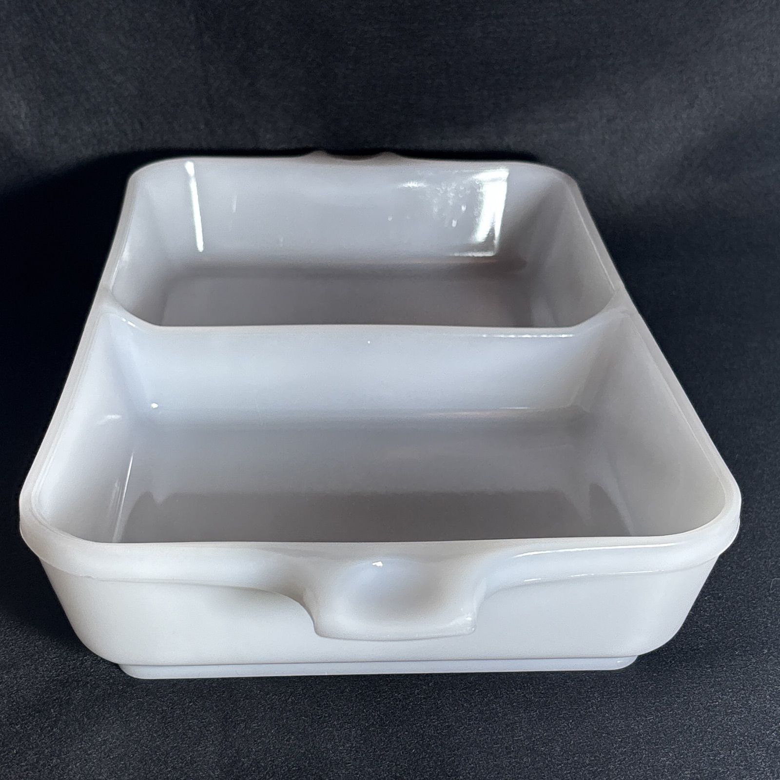 グラスベイク Glasbake ミルクガラス ベーキングディッシュ ディバイ 