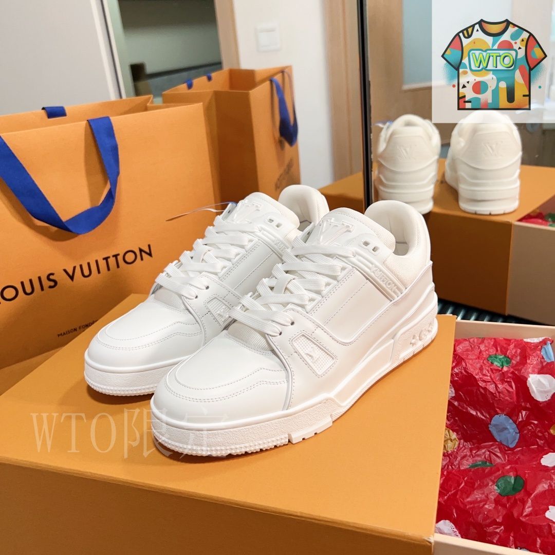 【カジュアルスタイル♪】◆Louis Vuitton◆スニーカー Louis Vuitton LV Trainer スニーカー カジュアルシューズ02-2