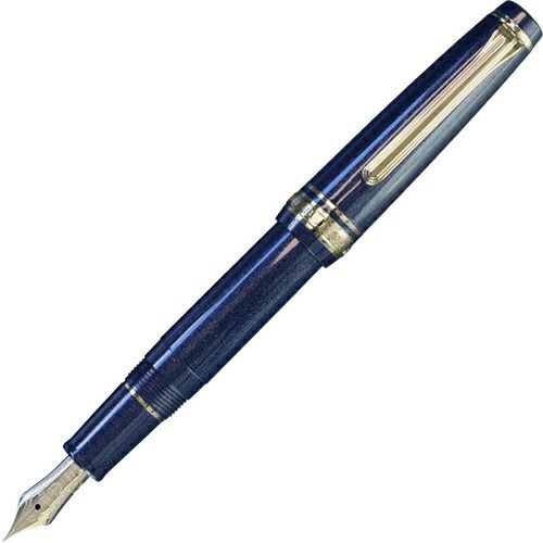 セーラー万年筆 万年筆 プロフェッショナルギアスリムミニ 金 万年筆 NIGHT BLUE MF MF ナイトブルー 11-1503-342