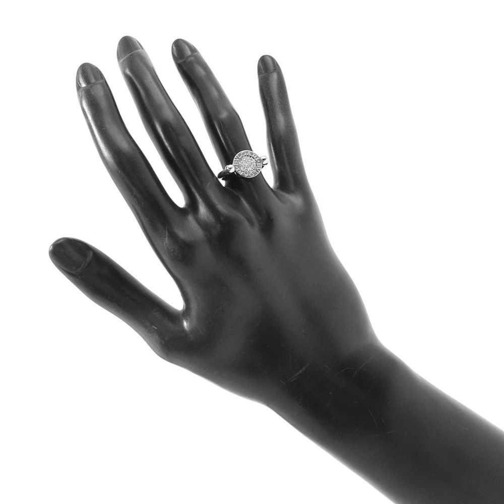 K18 WG ブルガリダイヤ、オニキスフリップ リング 指輪8号正規品最終値下げ ブルガリ リング ブルガリ・ブルガリ フリップリング ダイヤモンド