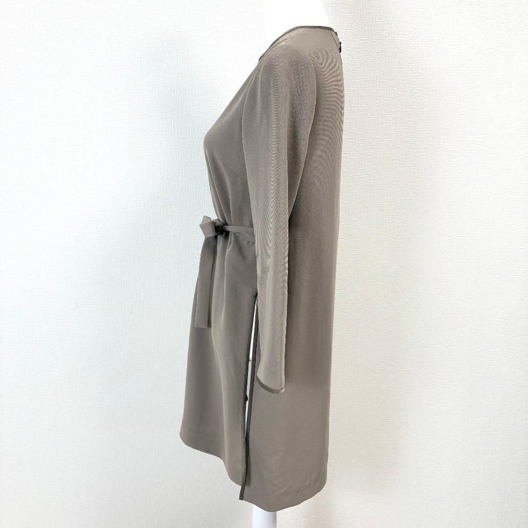 美品】 Theory luxe チュニック ウエスト紐 36 グレーブラウン