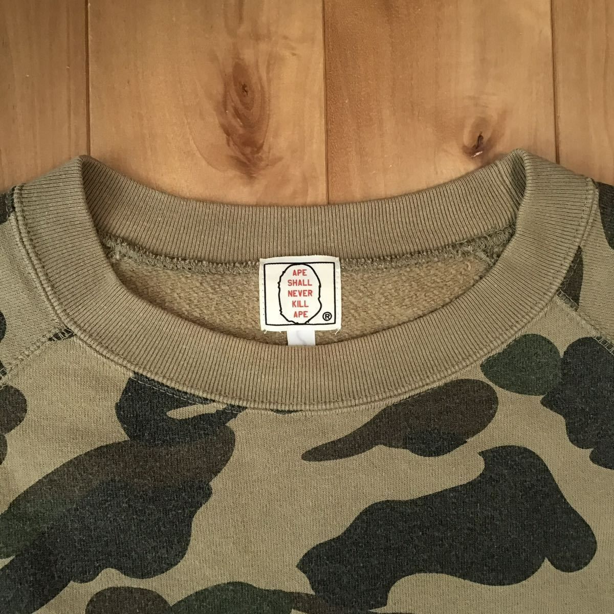 スワロフスキー BAPE LOGO 半袖 スウェット Mサイズ a bathing ape