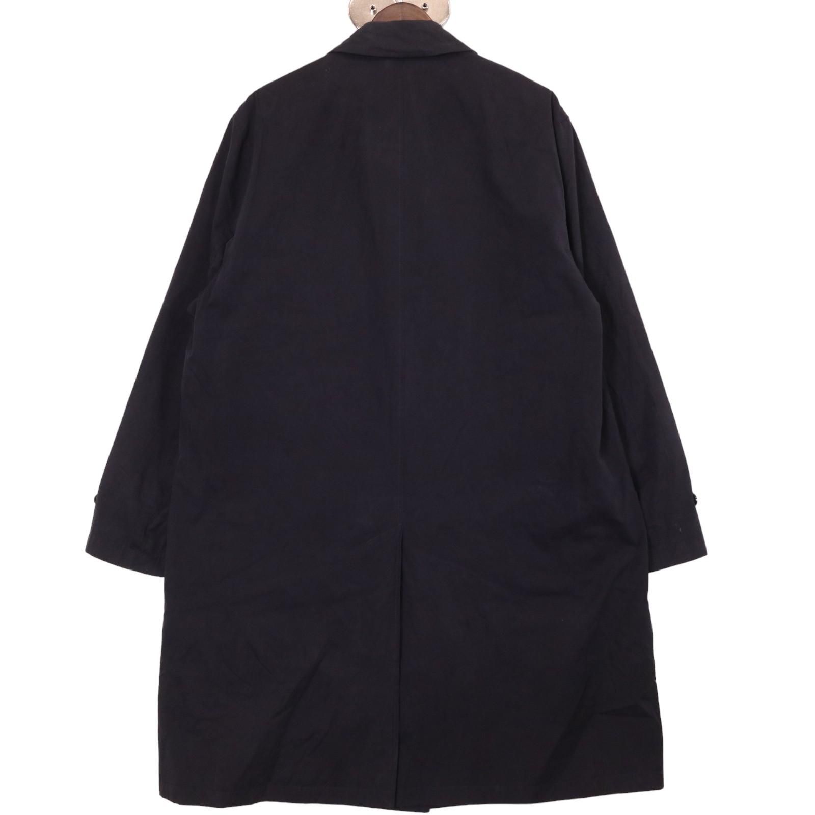 バーバリーネイビー バルマカーンーコート 4ボタン　メンズL BURBERRY バーバリー バルマカーンコート 比翼ボタン ネイビー