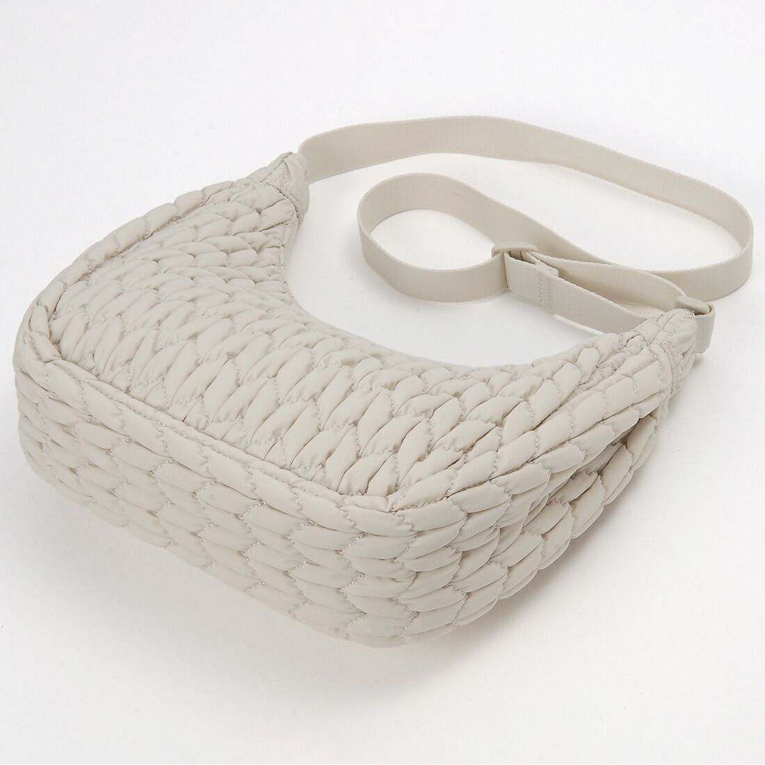 TOMMY JEANS トミージーンズ ショルダーバッグ レディース ベージュ AW0AW17546ACG URBAN X-BODY QUILTED