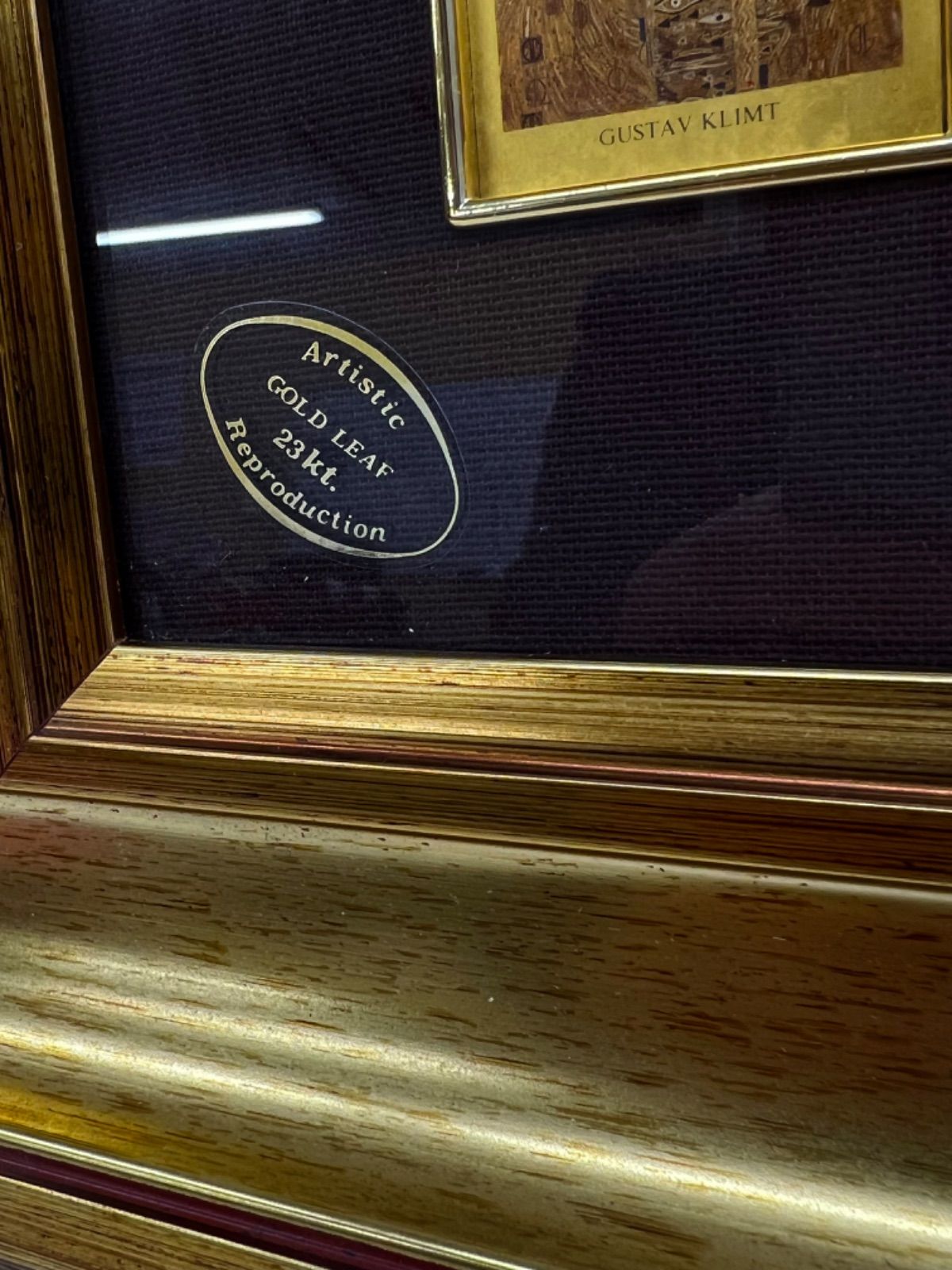 グスタフ・クリムト 3Dアート 額縁 ゴールド グスタフ・クリムト 3Dアート 23K GOLDLEAF - メルカリ