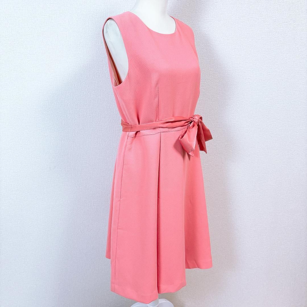 ナチュラルビューティー ノースリーブワンピース ウエストリボン 15