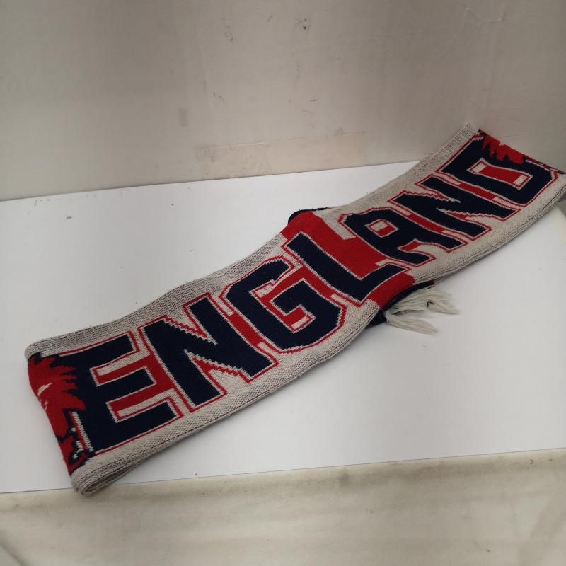 イングランド代表　サッカーマフラー USED 古着 マフラー 90s イングランド代表 サッカー マフラー