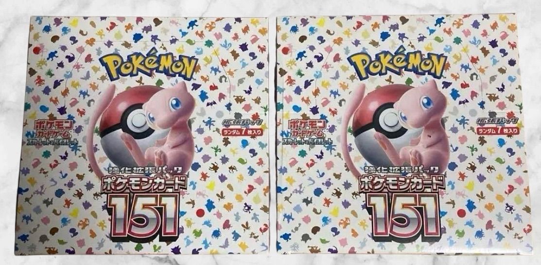 【新品未開封】韓国版 ポケモンカード151 2BOX ミュウ ポケカ 韓国版 ポケモンカード151 2BOX ミュウ ポケカ 新品未開封