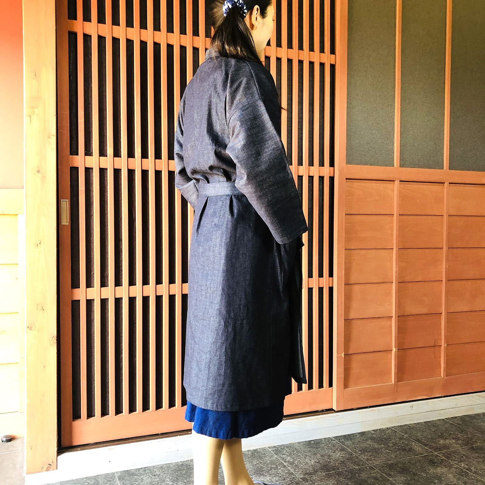 レディース デニム作務衣
